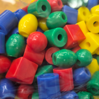 Plastic Beads Pack 650cm 1cm Assorted FINAL SALE