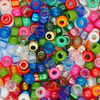 Pony Beads 250gm Assorted