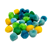 Pom Poms 25mm Pack 30 Summer Colours