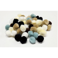 Pom Poms Bag of 50 Winter Colours 13mm