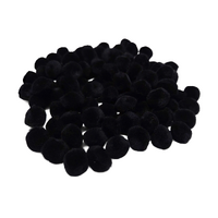 Pom Poms 20mm Pack 100 Black