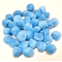 Pom Poms Bag of 50 Light Blue 38mm