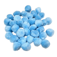 Pom Poms 38mm Pack 50 Light Blue
