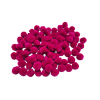 Pom Poms 13mm Pack 100 Fuschia