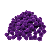 Pom Poms 13mm Pack 100 Mauve