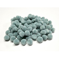 Pom Poms Bag of 100 Grey 13mm