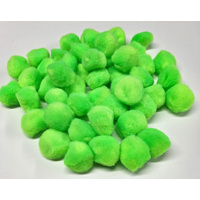 Pom Poms Bag of 50 Lime 38mm