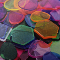 Plastic Mosaic Tiles 1kg Assorted FINAL SALE