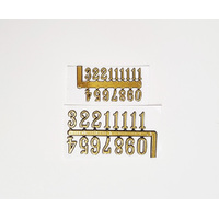 Clock Numbers Arabic 10mm Gold *WHILE STOCKS LAST