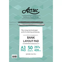 Arttec Bank Pad A3 50gsm