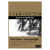 Daler Rowney Fine Grain Heavyweight Pad A4 200gsm