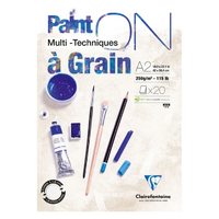 Paint'on Pad 250gsm Grained White A2