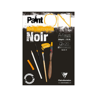 PaintOn Pad 250gsm Black A4