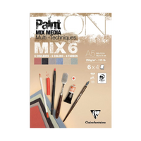 PaintOn Pad 250gsm Assorted Mix 6 A5