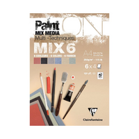 PaintOn Pad 250gsm Assorted Mix 6 A4