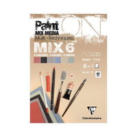 PaintOn Pad 250gsm Assorted Mix 6 A3