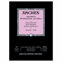 Arches Watercolour Pad 185gsm A4 Hot Press 