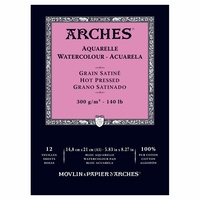 Arches Watercolour Pad 300gsm A5 Hot Press 