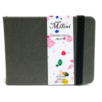 Milini Watercolour Journal 12x16cm 300gsm Grey