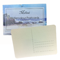 Milini Watercolour Postcards Hot Press Pack 12 10.5x15cm
