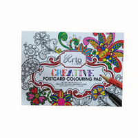 Be Creative Postcard Colouring Pad