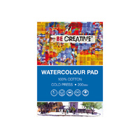 Be Creative 100% Cotton Watercolour Pad A4 200gsm