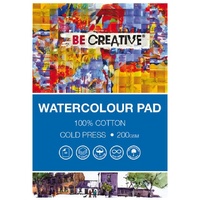 Be Creative 100% Cotton Watercolour Pad A3 200gsm