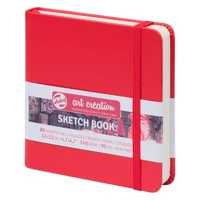 Talens Art Creations Sketchbook 12x12cm Red 