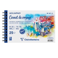 Clairefontaine Goldline Aqua Travel Album 14x22cm