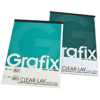 Grafix Clear-Lay Film 0.010" Thick A3 Pack 25