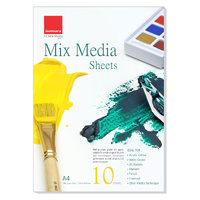Isomars Mixed Media Paper 300gsm Pack 10 A4
