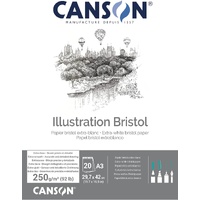 Canson Illustration Bristol Paper 250gsm A3 Pack 25