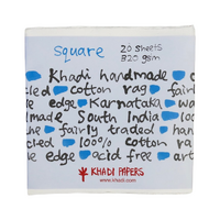 Khadi Paper Square 320gsm 30x30cm Single Sheet