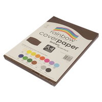 Cover Paper A4 125gsm Pack 100 Brown