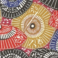 Katazome Paper A4 KA131 Japanese Parasols