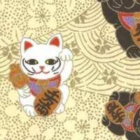 Chiyogami Paper A4 CH4533 Lucky Cats