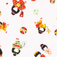 Chiyogami Paper A4 CH7893 Japanese Dolls