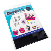 Grafix Shrink Film A4 Black Pack 6 CLEARANCE