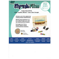 Grafix Shrink Film A4 White Pack 6 