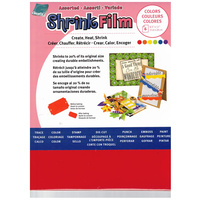 Grafix Shrink Film A4 Assorted Pack 6
