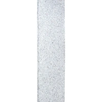 Arbee Mesh Ribbon 38mmx3m Silver Glitter 