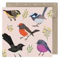 Earth Greetings Mini Card Little Birdies
