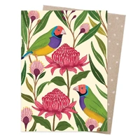 Earth Greetings Card Gouldian Finches