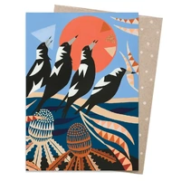 Earth Greetings Card Magpie Chorus