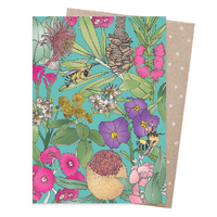 Earth Greetings Card Blue Banded Bee