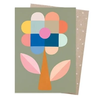Earth Greetings Card Confetti Flower