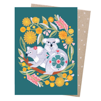 Earth Greetings Card Koala Mum