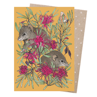 Earth Greetings Card Grevillea & Dribblers