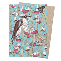 Earth Greetings Card Silver Princess Kookaburra