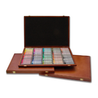 Mungyo Semi Hard Pastel Set 120 Wooden Box